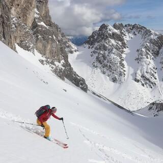 Oberhalb von 1600 m gab´s zum Wochenwechsel guten, neuen Powder. Foto: JDAV/Pröttel