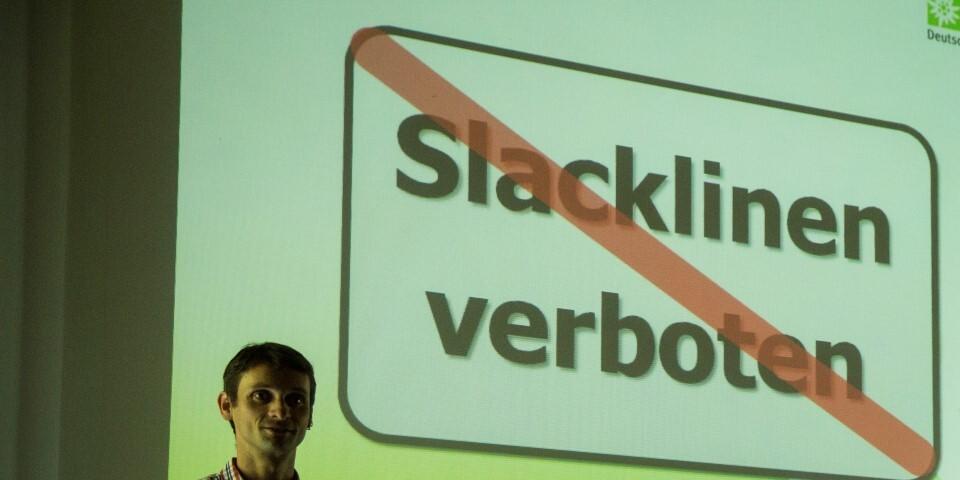 Slacklinen verboten?!