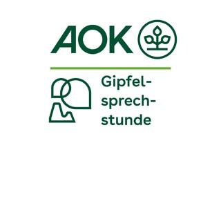 AOK Gipfelsprechstunde Logo III 2023 Extern ZW Rgb weiss-Teaser