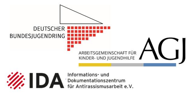 Logos der Organisationen in denen die JDAV Mitglied ist