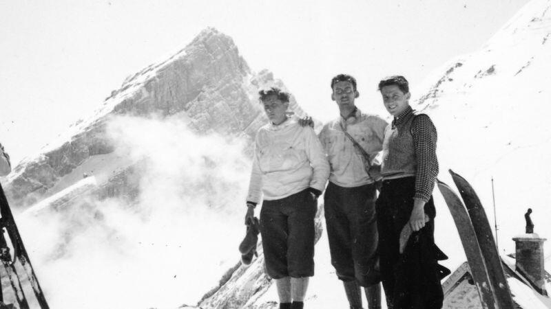 Jungmannschaft der Sektion München am Watzmannhaus, 10. April 1936 bis 13. April 1936, Fotograf Karl Zeh, Quelle: DAV-Archiv