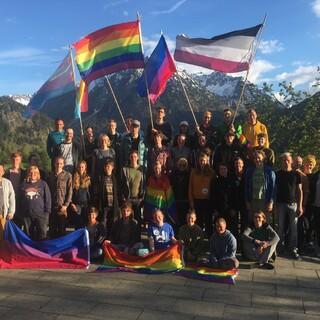 Queerfeldein auf der Terrasse der Jubi, Foto: JDAV/Andrea Scheu