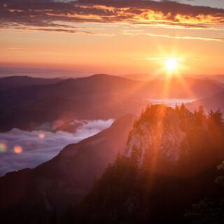 Nationalpark-Kalkalpen-Sonnenaufgang