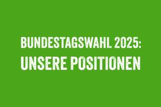 Bundestagwahl 2025: unsere Positionen