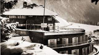 Ein Foto der Jugendbildungsstätte von außen im Jahr 1939 im Winter