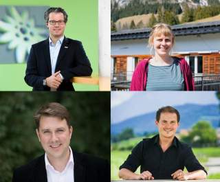 Portraits der Teilnehmer*innen am Gespräch