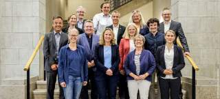 Ein Gruppenfoto von den Mitgliedern des Beirats im Bundesministerium für Umwelt und Sport